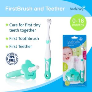 Brush-Baby My FirstBrush & Teether Set 0-18 kuud