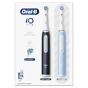 Oral-B iO3 elektriline hambahari Matt Black/Ice Blue Duo