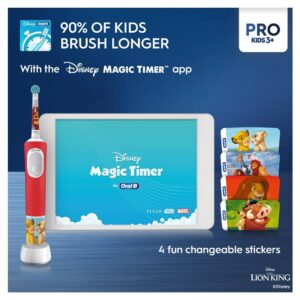 Oral-B elektriline hambahari Vitality PRO Kids Lion King ja reisikarp